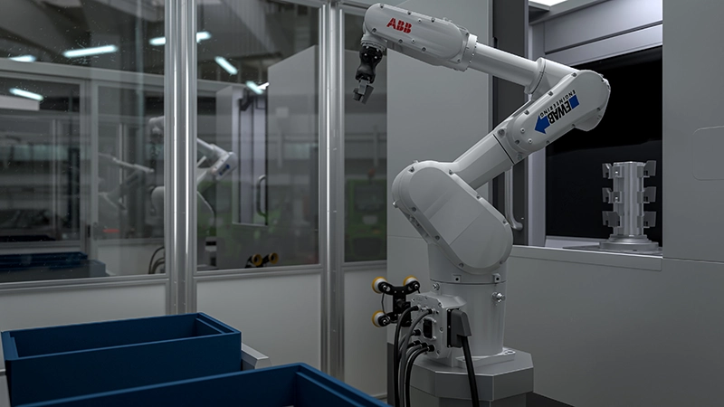Concetto robotico EWAB per componenti di piccole dimensioni
